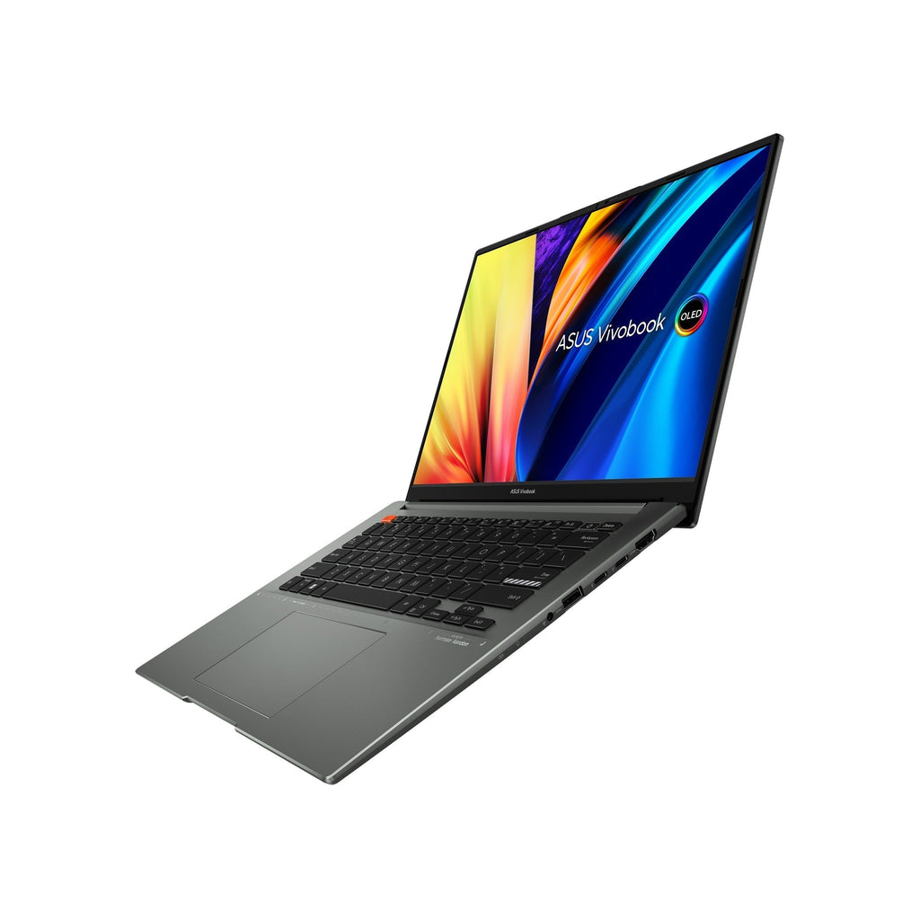 Asus Vivobook S 14X OLED S5402ZA - M9050WS Laptop (Midnight Black) | 14.5" (2880 x 1800) | i7 12700H | 16GB RAM DDR4 | 512 GB SSD | Intel Iris Xe Graphics | Windows 11 Home | MS Office Home & Student 2021 | Asus BP1504 Casual Backpack - Nectostry