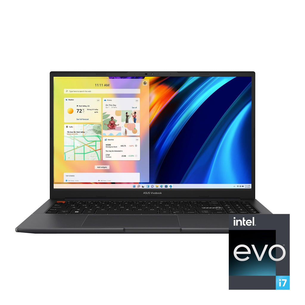 Asus Vivobook S 15 OLED K3502ZA - MA070WS Laptop (Indie Black) | 15.6" 2.8K | i7 - 12700H | 16GB RAM | 512GB SSD | Intel® Iris Xe Graphics | Windows 11 Home | MS Office Home & Student 2021 | Asus BP1504 Casual Backpack - Nectostry