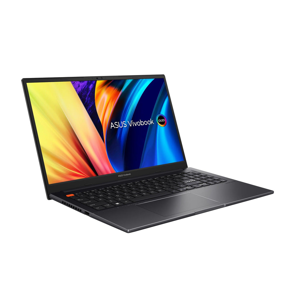 Asus Vivobook S 15 OLED K3502ZA - MA070WS Laptop (Indie Black) | 15.6" 2.8K | i7 - 12700H | 16GB RAM | 512GB SSD | Intel® Iris Xe Graphics | Windows 11 Home | MS Office Home & Student 2021 | Asus BP1504 Casual Backpack - Nectostry