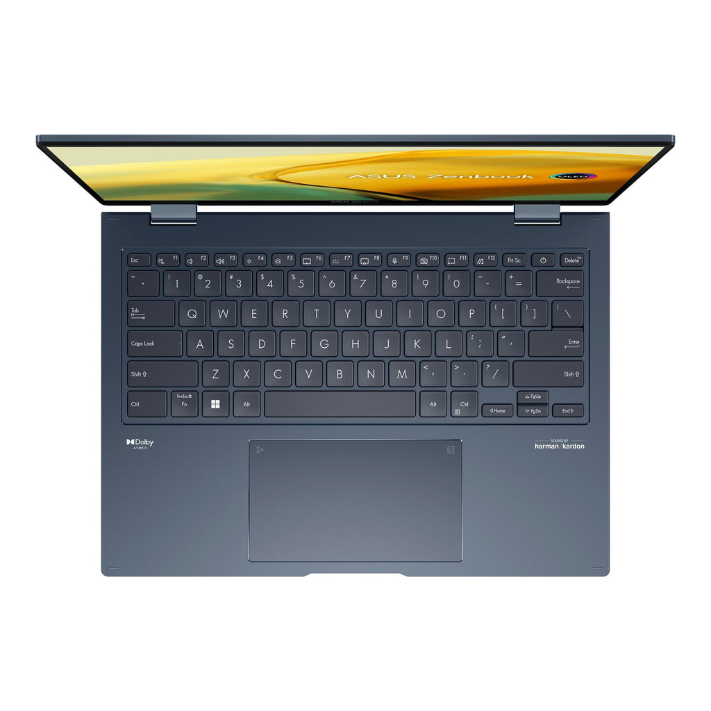 Asus Zenbook 14 Flip OLED UP3404VA - KN119WS Laptop (Ponder Blue) | 14" 2.8K OLED | I5 - 1340P | 512GB SSD | 16GB RAM | IRIS XE | Windows 11 Home | MS Office Home & StudenT 2021 | Asus Sleeve | Stylus Pen - Nectostry