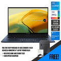 ASUS Zenbook 14 Oled UX3402ZA - KM062WS Laptop (Ponder Blue) | 14" 2.8K Oled | i5 - 1240P | 16GB LPDDR5 | 512 GB SSD | Iris Xᵉ Graphics | Windows 11 Home | MS Office Home & Student 2021 | ASUS BP1504 Casual Backpack - Nectostry