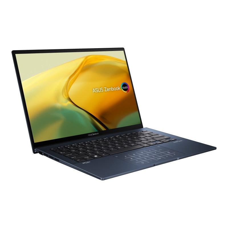 ASUS Zenbook 14 Oled UX3402ZA - KM064WS Laptop (Ponder Blue) | 14" 2.8K | i7 - 1260P | 16GB RAM | 512GB SSD | Intel Iris Xe | Windows 11 Home | MS Office Home & Student 2021 | ASUS Sleeve - Nectostry