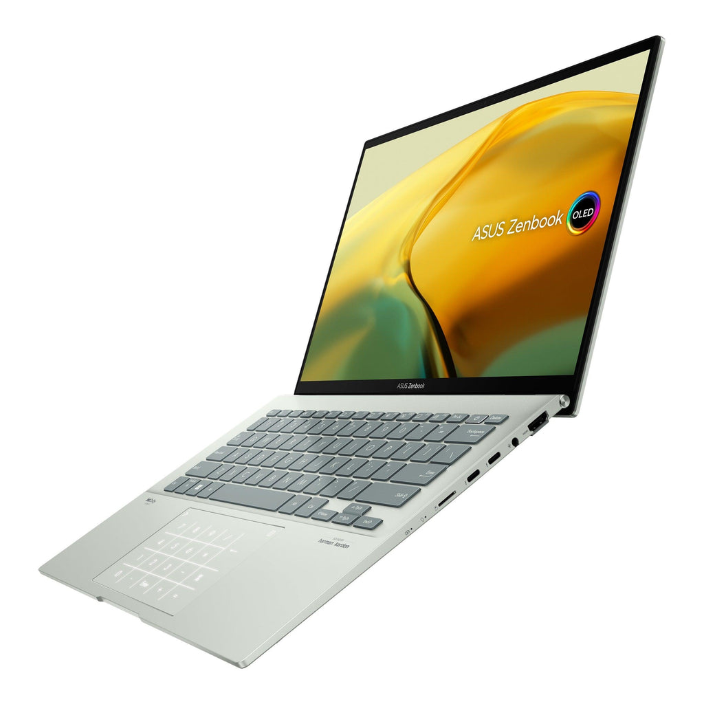 Asus Zenbook 14 OLED UX3402ZA - KM136WS Laptop (Aqua Celadon) | 14” 2.8K | i5 - 1240P | 16GB RAM | 512GB RAM | Intel Iris Xe Graphics | Windows 11 Home | MS Office H&S 2021 | Asus Sleeve - Nectostry