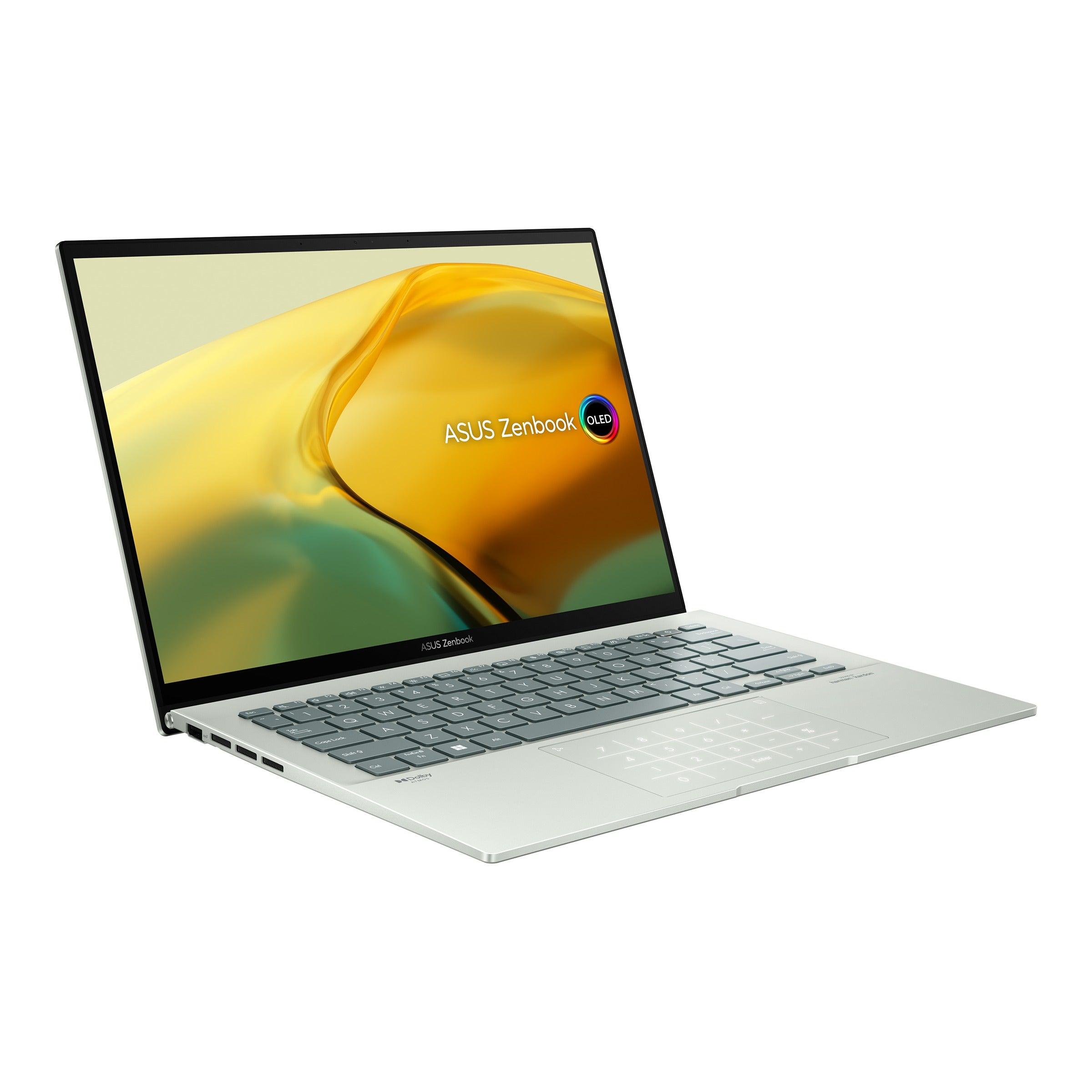 Asus Zenbook 14 OLED UX3402ZA - KM136WS Laptop (Aqua Celadon) | 14” 2.8K | i5 - 1240P | 16GB RAM | 512GB RAM | Intel Iris Xe Graphics | Windows 11 Home | MS Office H&S 2021 | Asus Sleeve - Nectostry