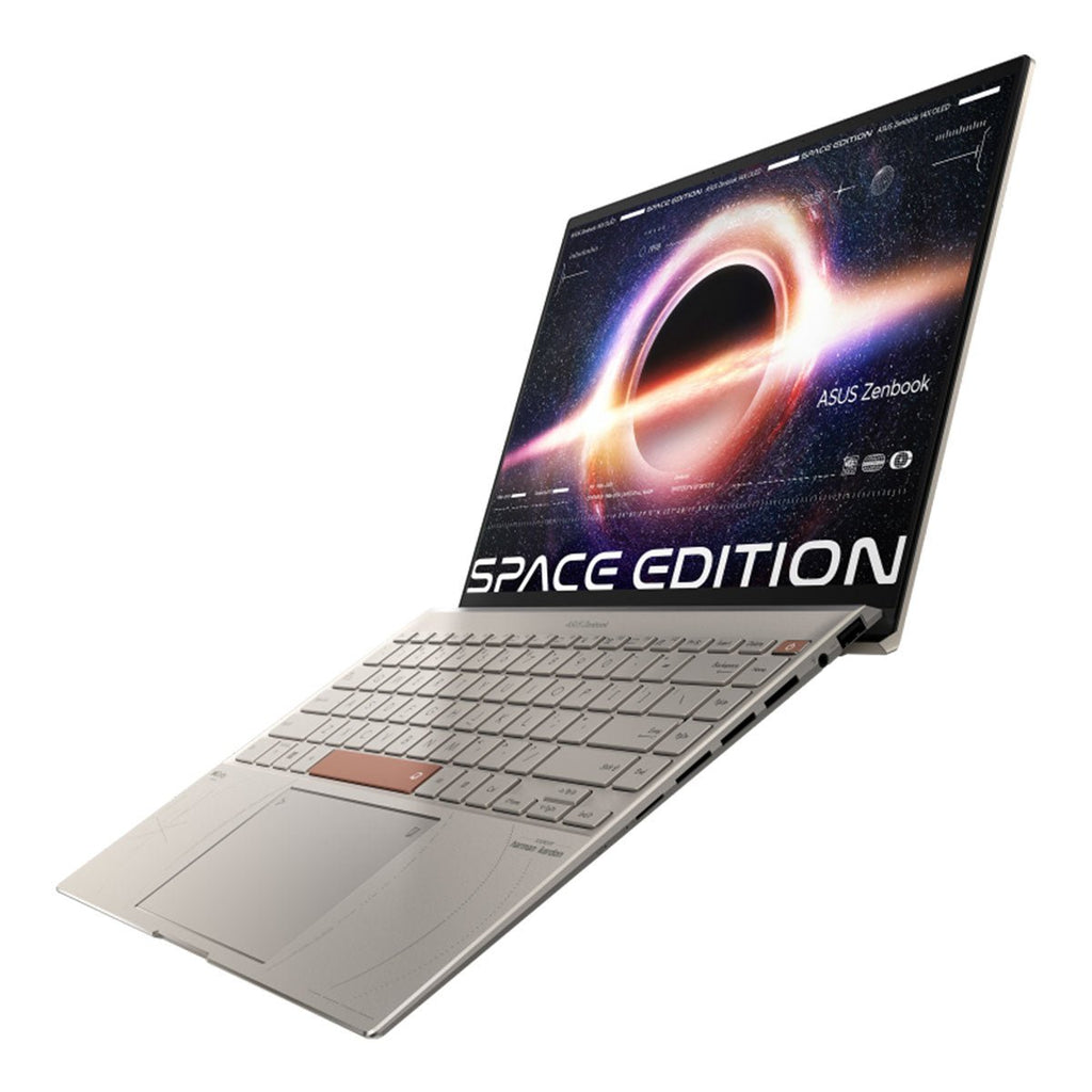 Asus Zenbook 14X OLED Space Edition UX5401ZAS - KN016WS Laptop (Zero - G Titanium) | 14", 2.8K (2880 x 1800) OLED | i7 - 12700H | 16GB RAM | Intel Iris Xᵉ Graphics | 1TB SSD | Windows 11 Home | MS Office H&S 2021 | Sleeve | Asus BP1504 Casual Backpack - Nectostry