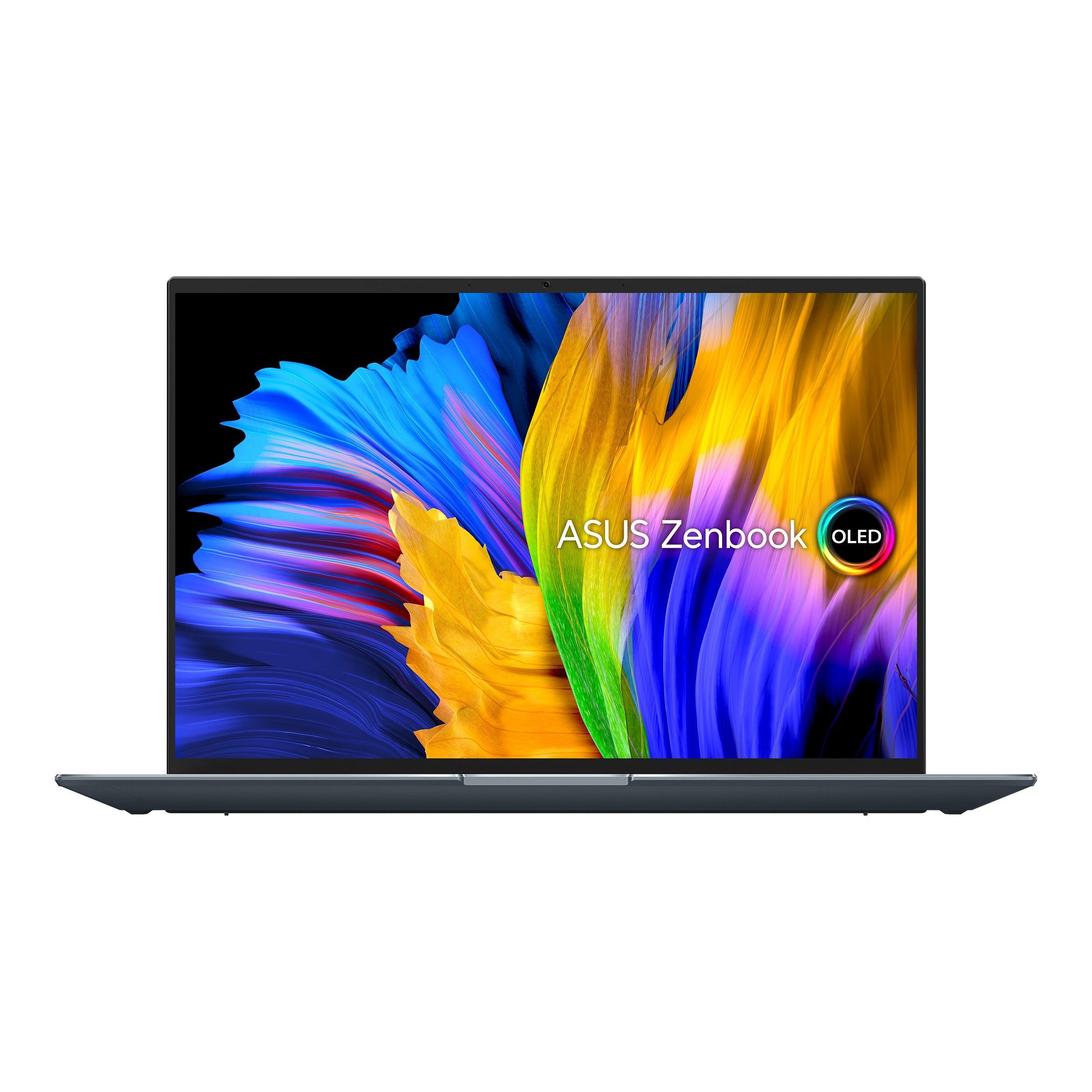 Asus Zenbook 14X OLED UX5401ZA - KN130WS Laptop (Pine Grey) | 14" 2.8K | i5 - 12500H | 16GB RAM | 512GB SSD | Intel Iris Xᵉ Graphics | Windows 11 Home | MS Office Home & Student 2021 | Asus Sleeve - Nectostry