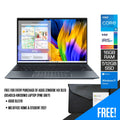 Asus Zenbook 14X OLED UX5401ZA - KN130WS Laptop (Pine Grey) | 14" 2.8K | i5 - 12500H | 16GB RAM | 512GB SSD | Intel Iris Xᵉ Graphics | Windows 11 Home | MS Office Home & Student 2021 | Asus Sleeve - Nectostry
