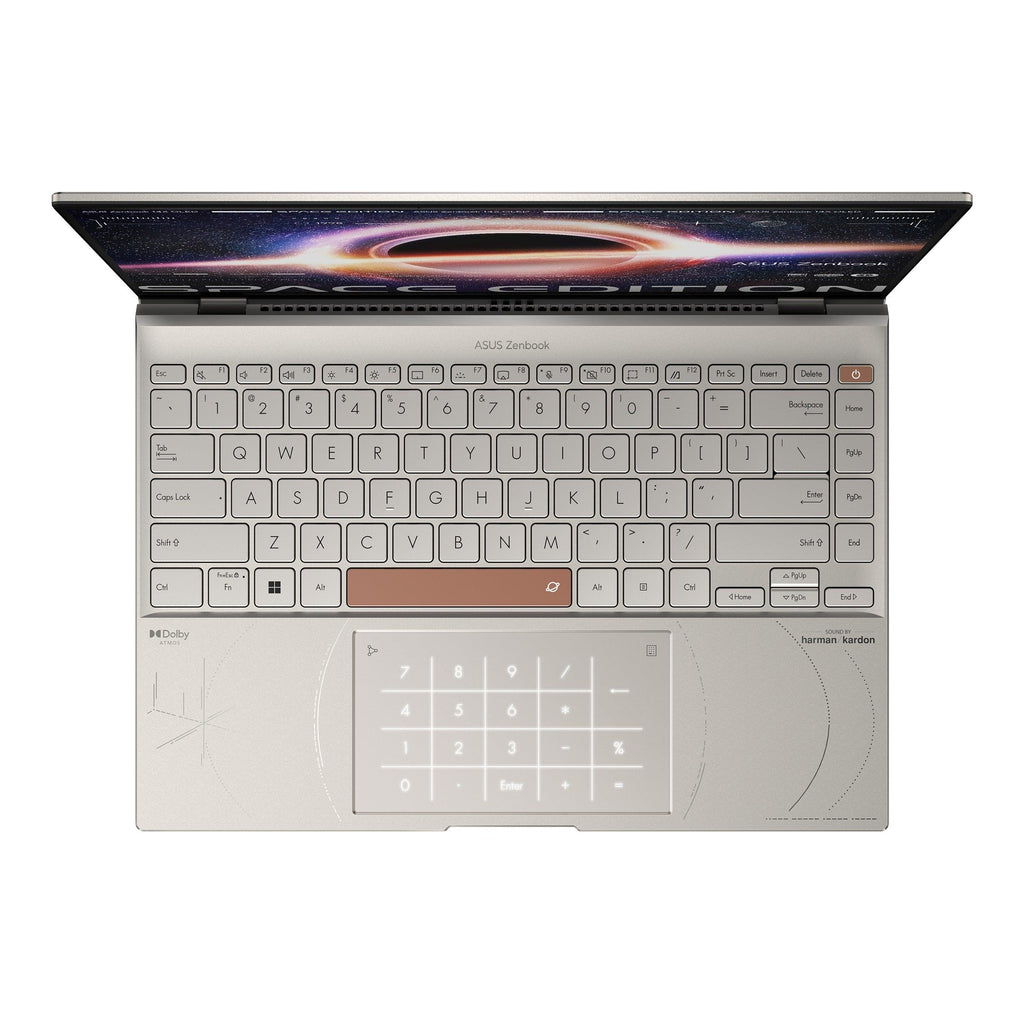 ASUS Zenbook 14X Space Edition UX5401ZAS - KN072WS Convertible Laptop (Zero - g Titanium) | 14” 2.8K Oled | i5 - 12500H | 16GB LPDDR5 | 512 GB SSD | Iris Xᵉ Graphics | Windows 11 Home | MS Office H&S 2021 | ASUS BP1504 Backpack - Nectostry