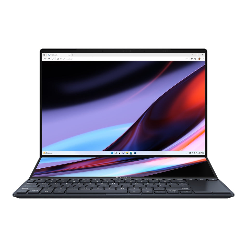 Asus Zenbook Pro 14 Duo OLED UX8402VV - P1051WS (Tech Black) | 14.5" 2.8K OLED (2880x1800) | i9 - 13900H | 32GB RAM | RTX 4060 | 1TB SSD | Windows 11 Home | MS Office Home & Student 2021 | Asus Sleeve | Asus Stand - Nectostry