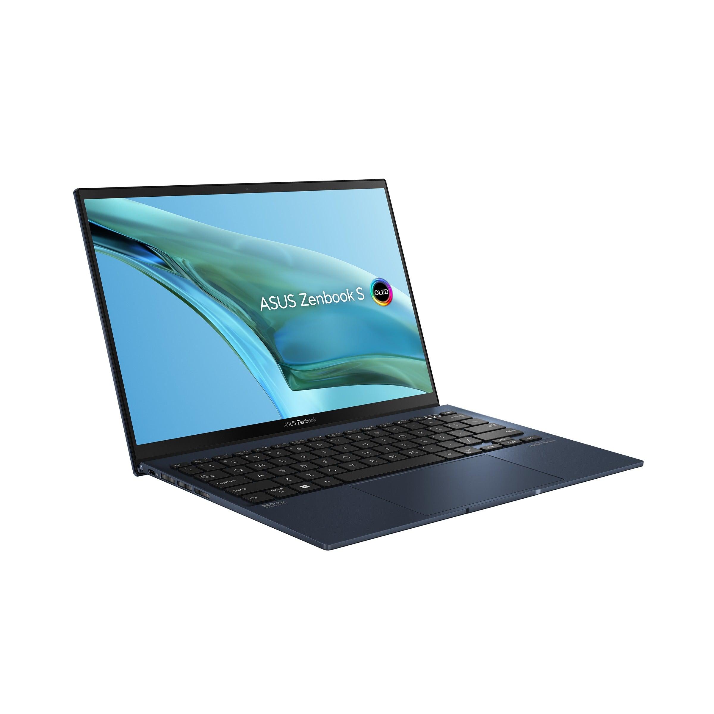 Asus Zenbook S 13 OLED UM5302TA - LV396WS Laptop (Ponder Blue) | 13.3” FHD | Ryzen 7 6800U | 16GB RAM | 512GB M.2 SSD | AMD Radeon™ Graphics | Windows 11 Home | MS Office Home & Student 2021 | Asus Sleeve - Nectostry