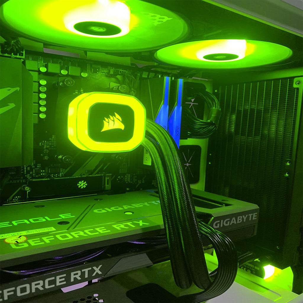 Aurora ICUE 220T RGB Airflow Gaming PC | RYZEN 7 5700X | 16GB RAM DDR4 | 512GB M.2 SSD | RTX 3060 | Windows 11 - Nectostry