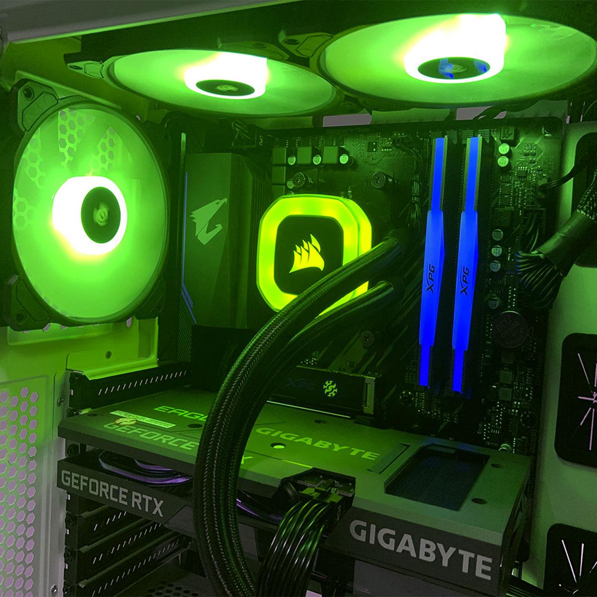 Aurora ICUE 220T RGB Airflow Gaming PC | RYZEN 7 5700X | 16GB RAM DDR4 | 512GB M.2 SSD | RTX 3060 | Windows 11 - Nectostry