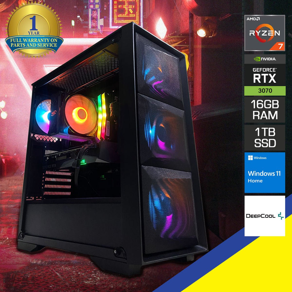 Aurora Matrexx 50 Mesh 4FS Desktop Gaming PC | AMD Ryzen 7 5700X | 16GB RAM | 1TB SSD | RTX 3070 | Windows 11 Home - Nectostry