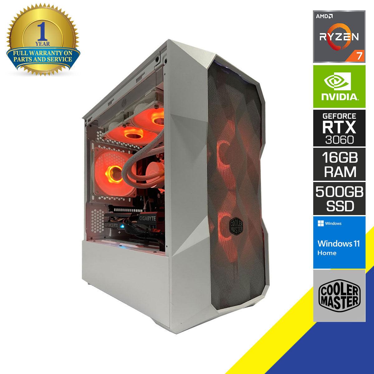 AURORA TD300 Gaming PC | Ryzen 7 5700X | 16 GB RAM | 512 GB SSD | RTX 3060 | Windows 11 Home - Nectostry