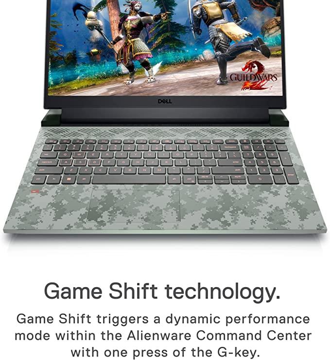 Dell G15 5520 Gaming Laptop (Specter Green With Camouflage) | 15.6” FHD | i7 - 12700H | 16GB RAM | 512GB SSD | RTX 3050 Ti | Windows 11 Home | MS Office H&S 2021 | Gaming Backpack 17 - GM1720PM - Nectostry