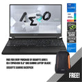 Gigabyte AERO 5 XE4 - 73PH614SH Gaming Laptop (Black) | 15.6" UHD | i7 - 12700H | 16GB DDR4 | 1 TB SSD | RTX™ 3070 Ti | Windows 11 Home + Gigabyte Backpack - Nectostry