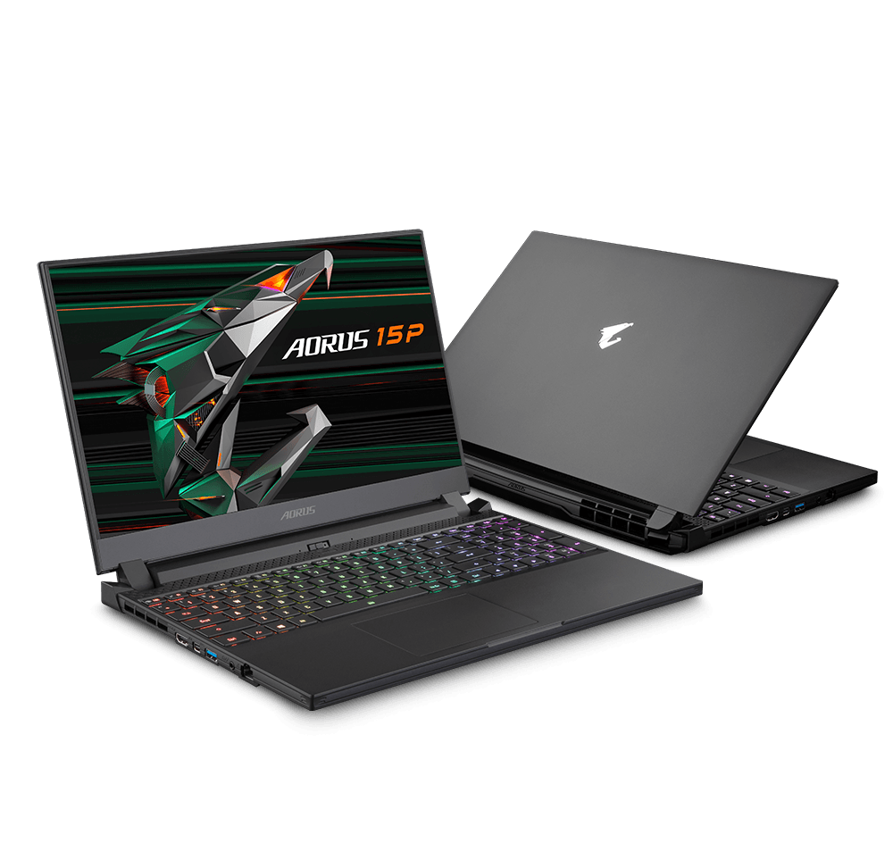 GIGABYTE AORUS 15P YD - 73S1224G0 GAMING LAPTOP (BLACK) | 15.6" IPS | i7 - 11800H | 16GB DDR4 | 1TB SSD | RTX 3080 | WIN11 + GIGABYTE AORUS G2 BACKPACK (BLACK) - Nectostry