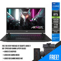 Gigabyte Aorus 17 BKF - 73PH254SH Gaming Laptop (Black) | 17.3" FHD (1920x1080) 300Hz | i7 13700H | 16GB RAM | RTX 4060 | 1TB SSD | Windows 11 Home | Aorus G2 Backpack | Aorus RGB Gaming Mouse Mat | Aorus M4 Gaming Mouse - Nectostry