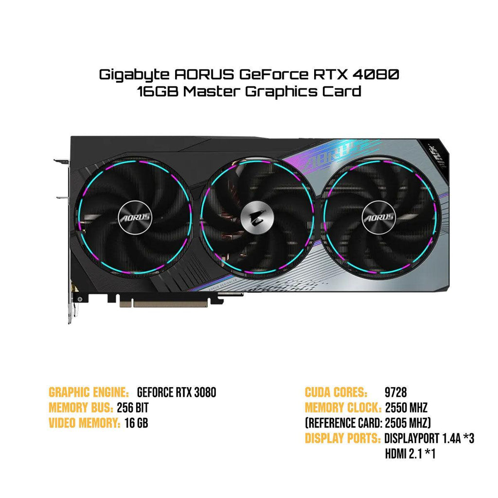 Gigabyte AORUS GeForce RTX 4080 16GB Master Graphics Card - Nectostry