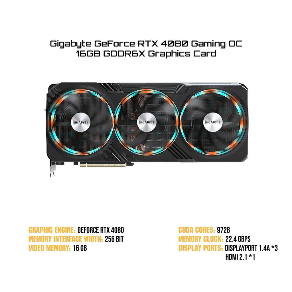 Gigabyte GeForce RTX 4080 Gaming OC 16GB GDDR6X Graphics Card - Nectostry