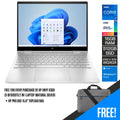 HP Envy X360 13 - BF0109TU 2 in 1 Laptop (Natural Silver) | 13.3” WQXGA (2560x1600) | i7 1250U | 16GB RAM | 512GB SSD | Windows 11 Home | HP Prelude 15.6" Topload Bag - Nectostry