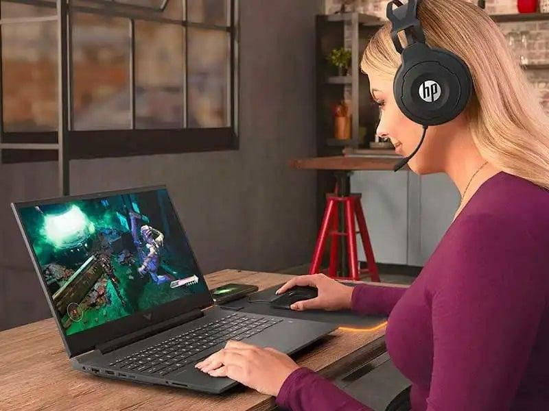 HP NOTEBOOK VICTUS 16 - E0217AX 16.1" FHD ANTIGLARE IPS LAPTOP (MICA SILVER) | 16.1" FHD | RYZEN 7 5800H | 16GB DDR4 | 512GB SSD | RTX 3050 | WIN11 + MS OFFICE HOME & STUDENT HP PRELUDE TOPLOAD BAG - Nectostry