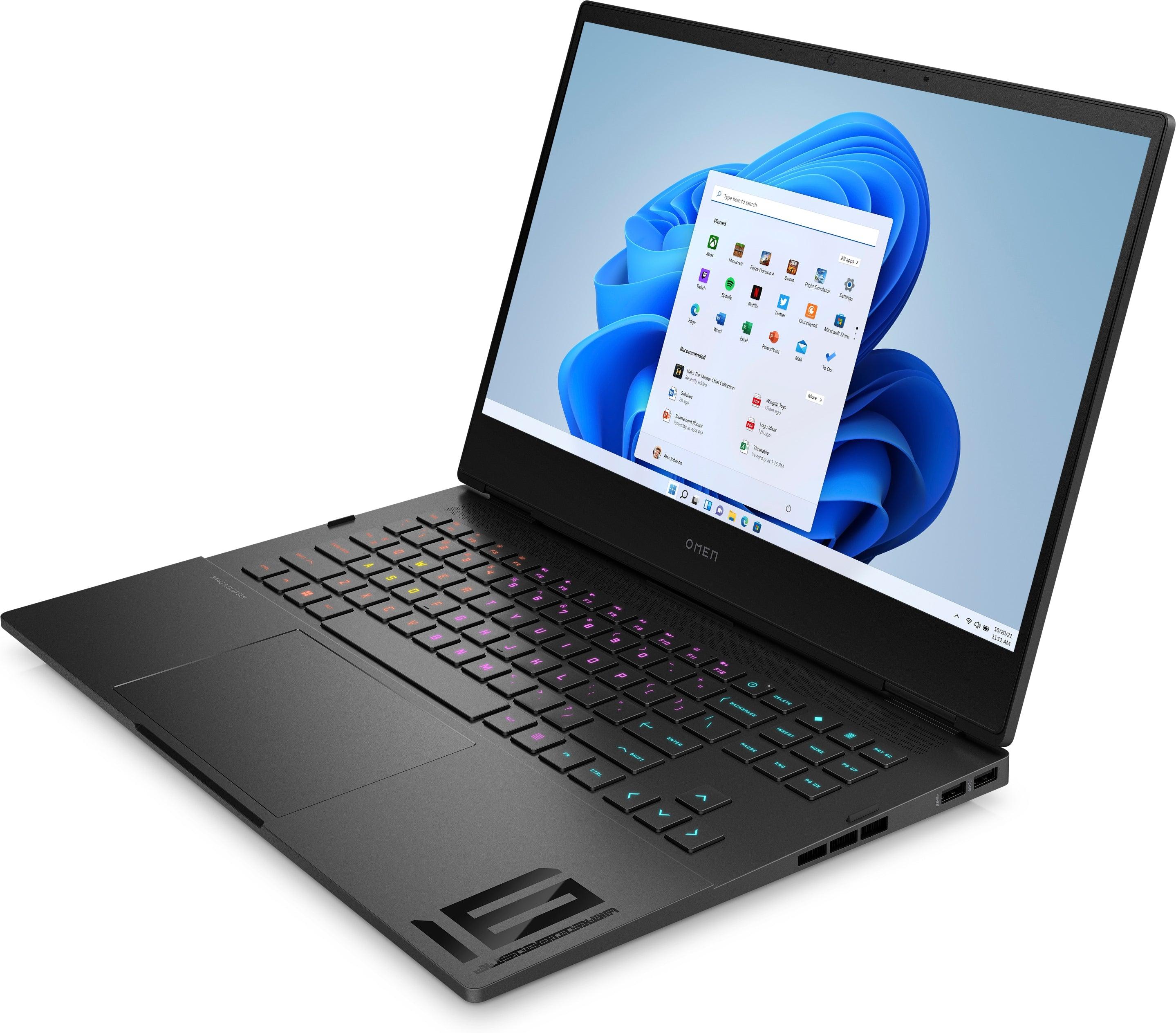 HP Omen 16 - K0097TX Gaming Laptop (Shadow Black) | 16.1" FHD IPS (1920 x 1080) | i5 - 12500H | 16GB RAM | 512GB SSD | RTX™ 3060 | Windows 11 | MS Office Home & Student 2021 | HP Travel 18L 15.6 Backpack (Iron Grey) - Nectostry