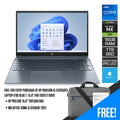 HP Pavilion 15 - EG2058TX Laptop (Fog Blue) | 15.6" FHD (1920 x 1080) IPS LED | i7 - 1255U | 16 GB DDR4 RAM | 1 TB SSD | NVIDIA GeForce MX550 | Windows 11 | MS Office Home & Student 2021 | HP PRELUDE 15.6" Topload Bag - Nectostry