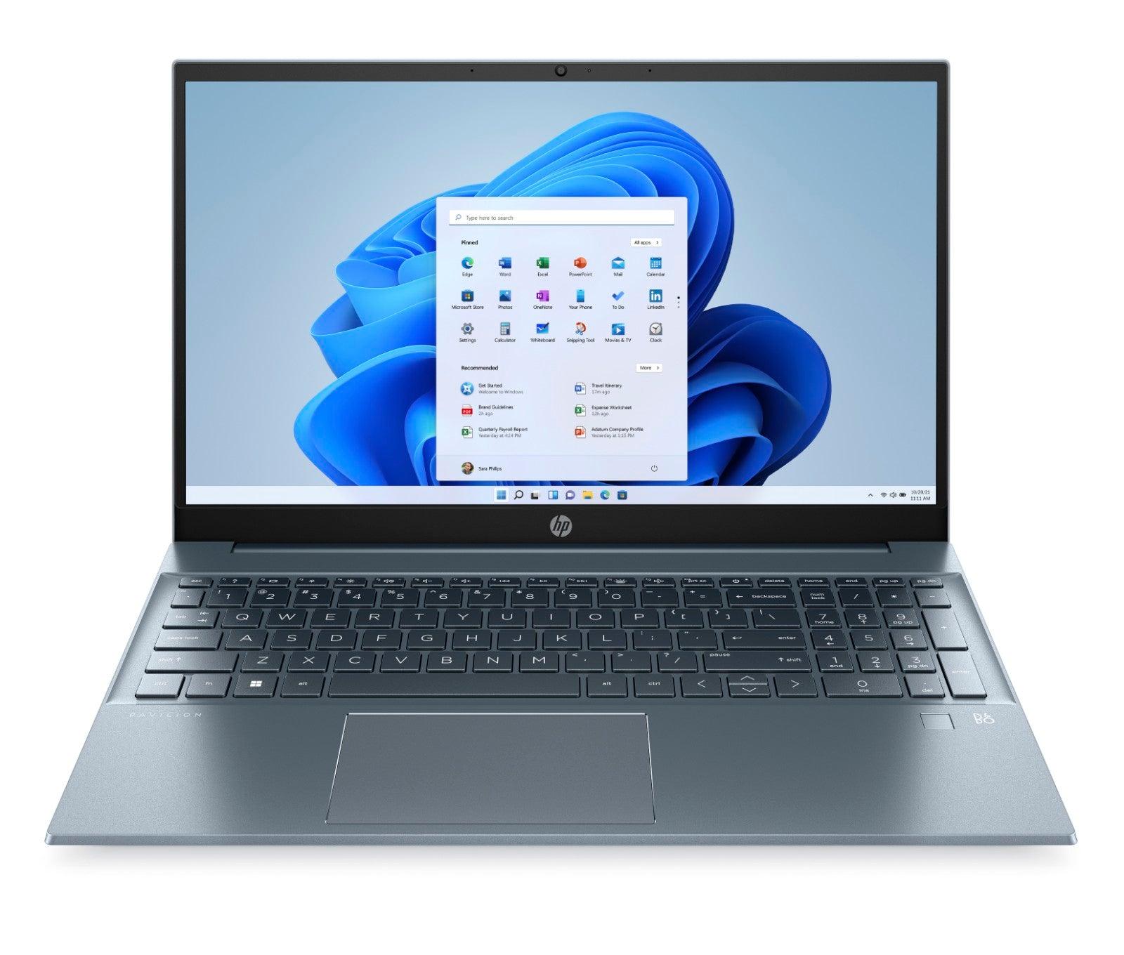 HP Pavilion 15 - EG2058TX Laptop (Fog Blue) | 15.6" FHD (1920 x 1080) IPS LED | i7 - 1255U | 16 GB DDR4 RAM | 1 TB SSD | NVIDIA GeForce MX550 | Windows 11 | MS Office Home & Student 2021 | HP PRELUDE 15.6" Topload Bag - Nectostry