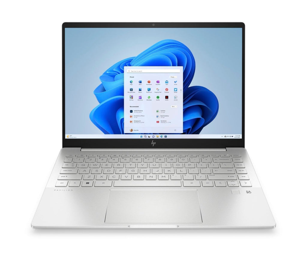 HP Pavilion Plus 14 - EH1011TX Laptop (Natural Silver) | 14” OLED (2880x1800) | i7 - 1335U | 16GB RAM | 512GB SSD | RTX 2050 | Windows 11 Home | MS Office Home & Student 2021 | HP 2Z8P4AA Sling Bag - Nectostry