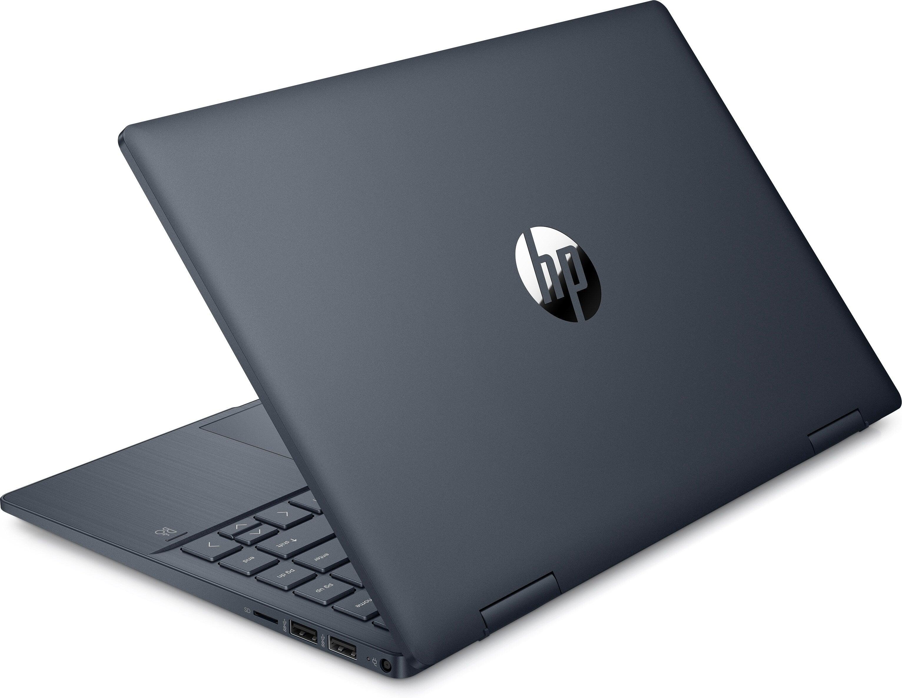HP Pavilion X360 14 - EK0123TU 2 - In - 1 Laptop (Space Blue) | 14" FHD (1920 x 1080) | i7 - 1255U | 16GB RAM | 512GB SSD | Intel Iris Xe Graphics | Windows 11 Home | MS Office H&S 2021 | Stylus Pen | HP Prelude 15.6 - Inch Topload Bag - Nectostry
