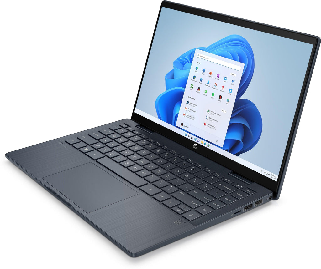 HP Pavilion X360 14 - EK0123TU 2 - In - 1 Laptop (Space Blue) | 14" FHD (1920 x 1080) | i7 - 1255U | 16GB RAM | 512GB SSD | Intel Iris Xe Graphics | Windows 11 Home | MS Office H&S 2021 | Stylus Pen | HP Prelude 15.6 - Inch Topload Bag - Nectostry