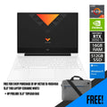 HP Victus 15 - FB0041AX Laptop (Ceramic White) | 15.6” FHD | Ryzen™ 7 5800H | 16GB RAM DDR4 | 512 GB SSD | RTX™ 3050 Ti | Windows 11 | HP Prelude 15.6” Topload Bag - Nectostry