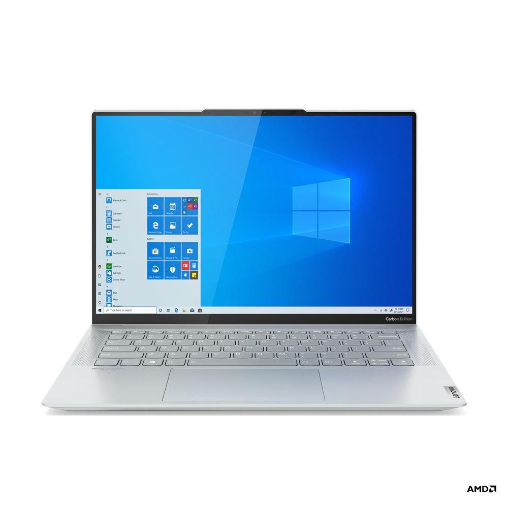 Lenovo Yoga Slim 7 Carbon 14ACN6 82L0003DPH Laptop (Cloud Grey) | 14” 2.8K Oled | Ryzen 5 5600U | 16 GB DDR4 | 512 GB SSD | MX450 | Windows 11 Home | MS Office Home & Student 2021 + Lenovo Casual Backpack B210 - Nectostry