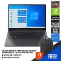 LENOVO YOGA SLIM 7 PRO 14ACH5 OD 82NK002WPH (SLATE GREY) | 14” OLED | RYZEN 7 5800HS | 16GB LPDDR4 | 1TB SSD | GEFORCE MX450 | WIN11 + MS OFFICE HOME & STUDENT 2021 + LENOVE CASUAL BACKPACK B210 + LENOVO TAB M8 - Nectostry