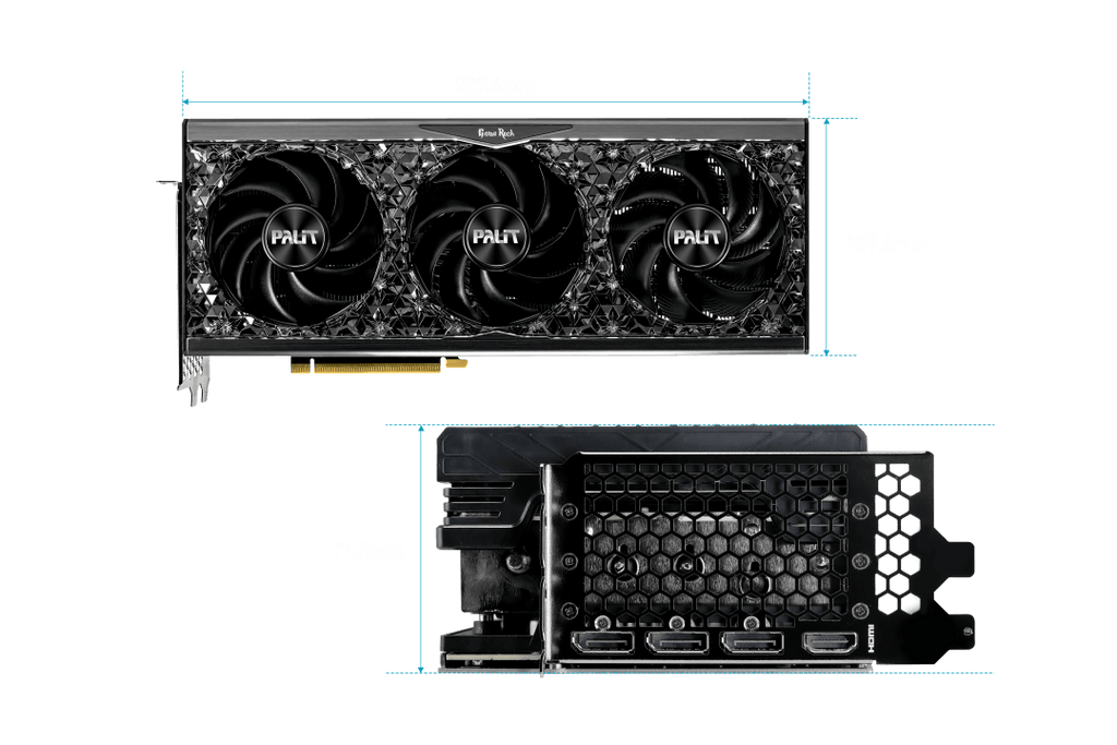 PALIT GeForce RTX 4090 Gamerock 24GB GDDR6X Graphics Card (Midnight Kaleidoscope)