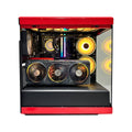 Optima Y40 V3 Desktop Gaming PC (Black/Red) | Intel Core i7 13700F | 32GB RAM | 500GB SSD | 1TB HDD | RTX 4070 Ti | Windows 11 Home