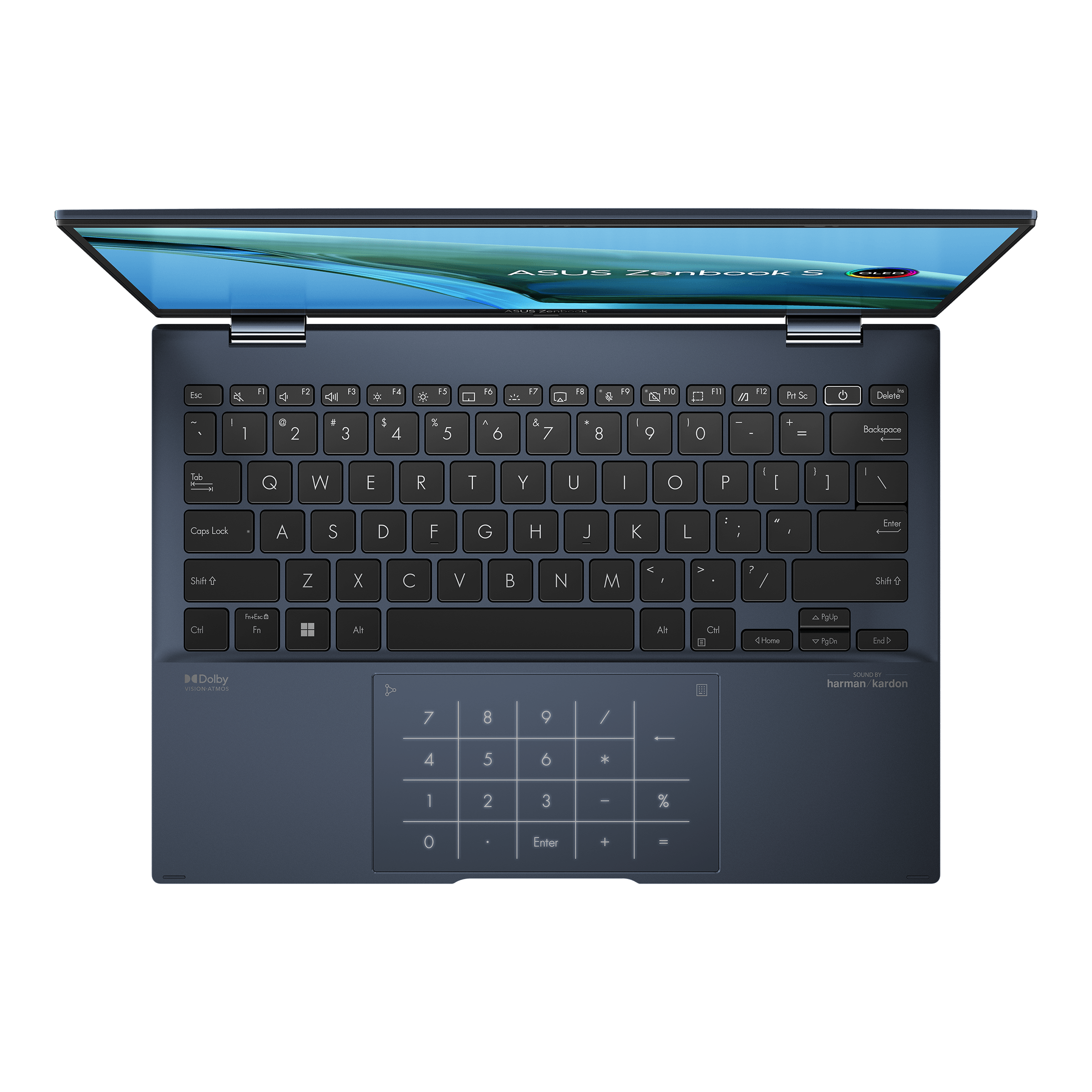 Asus Zenbook S 13 Flip Oled UP5302ZA-LX087WS Laptop (Ponder Blue) | 13.3" WQXGA | i7-1260P  | 16GB LPDDR5 | 1TB SSD | Intel® Iris Xe Graphics | Windows 11 Home | MS Office H&S 2021 | Asus Sleeve